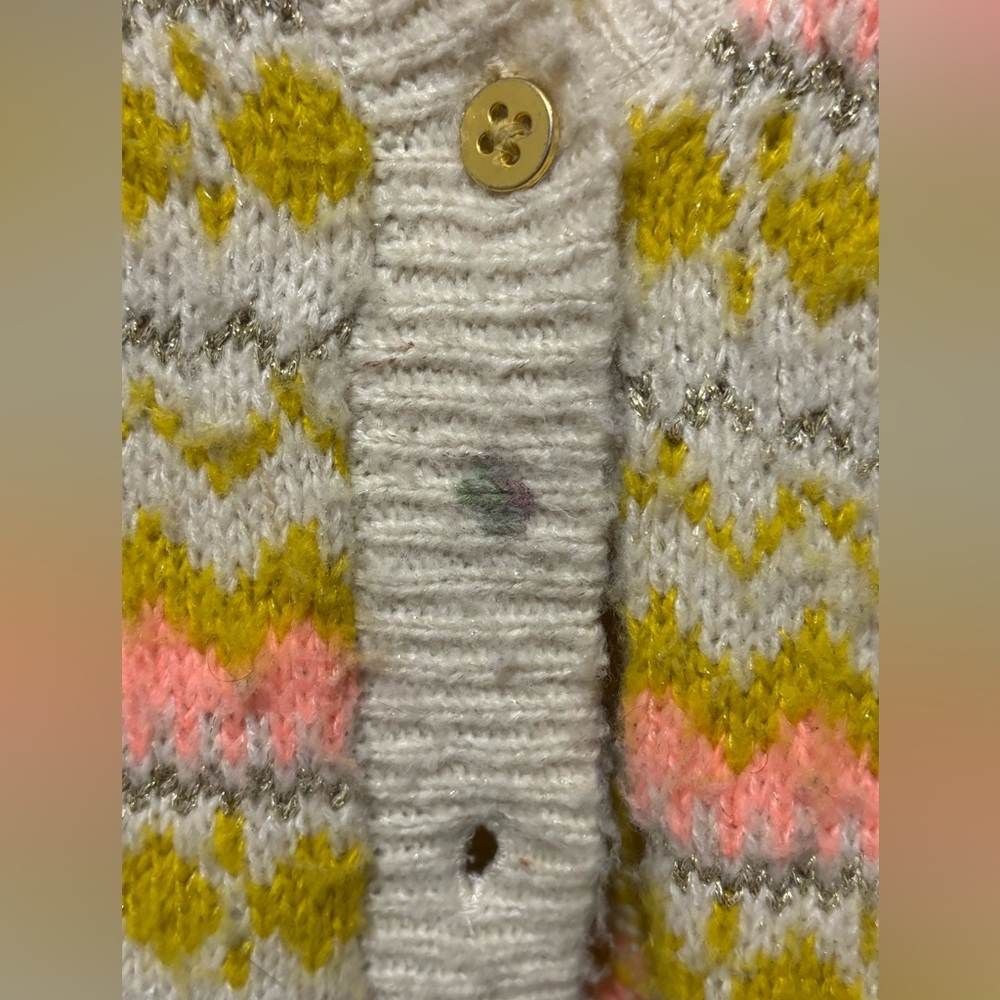 Cat & Jack Multicolor Patterned Sweater - Picture 2 of 4